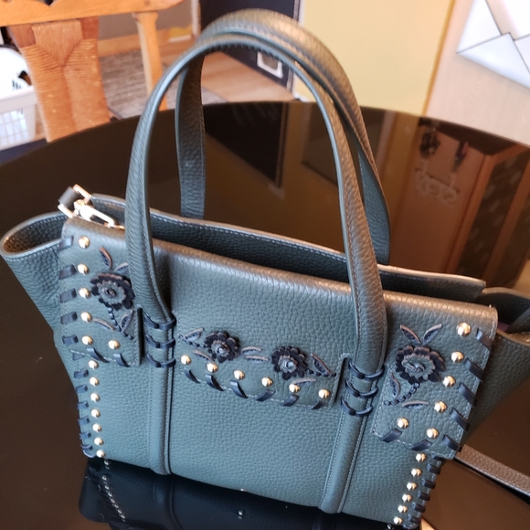 KATE SPADE | green and black floral purse - Picture 8 of 9